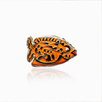 Tangerine Tango Brooch