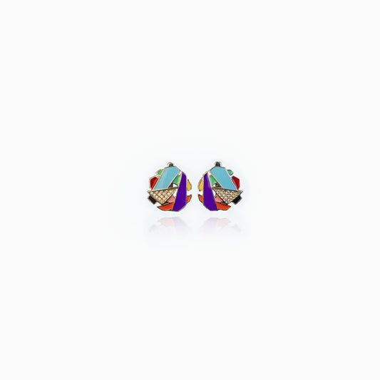 Abstract Colors Earrings