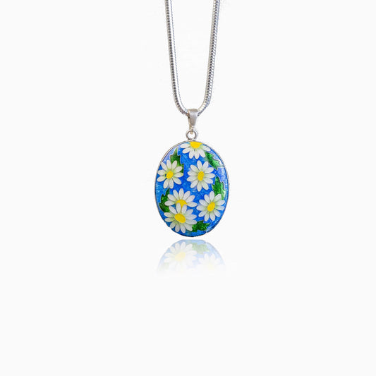 Sapphire Dandelion Necklace