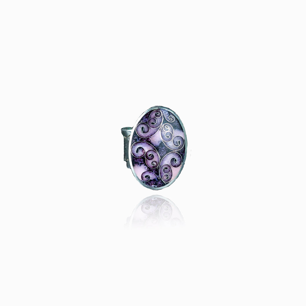 Lavender Drops Ring