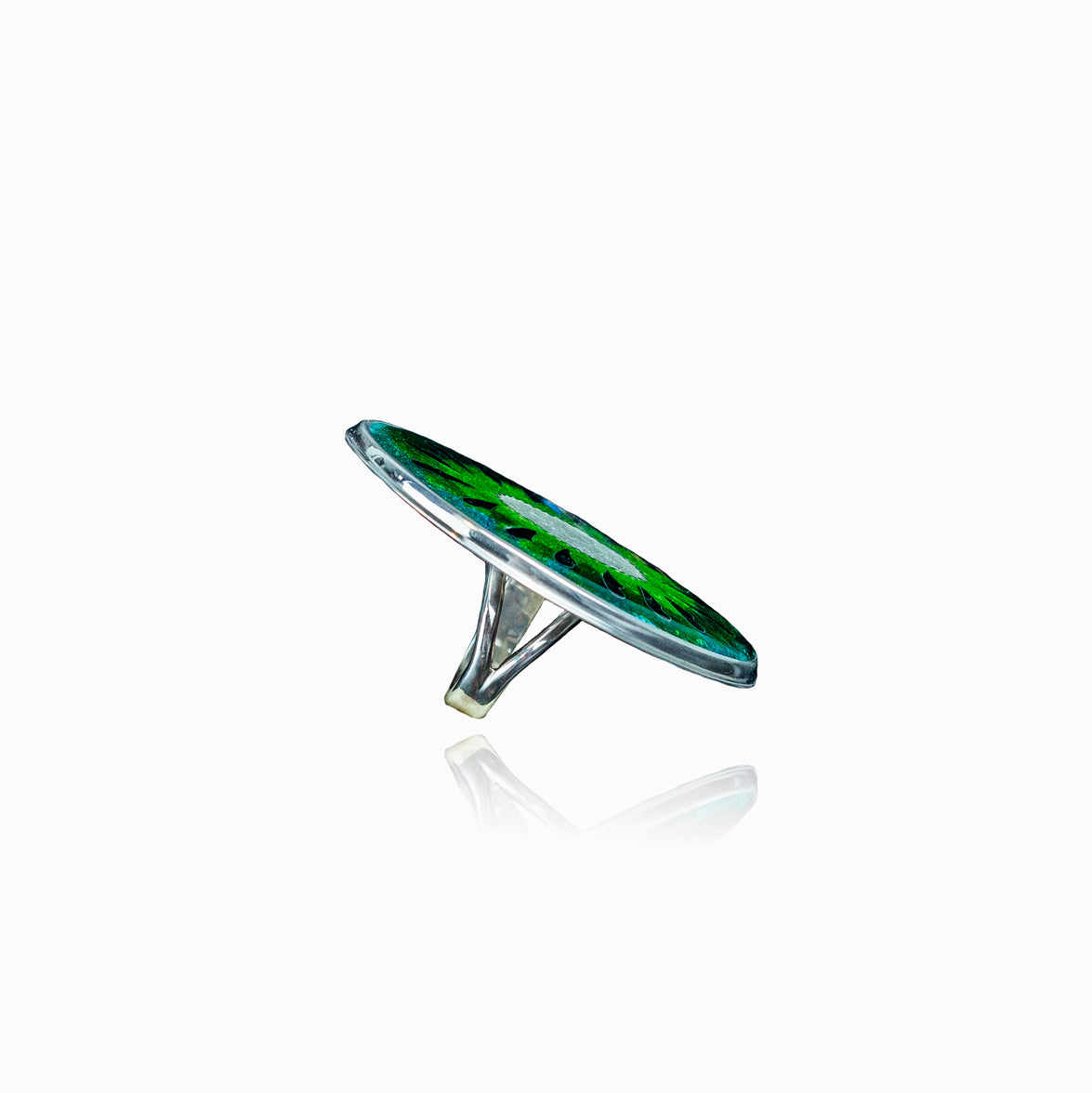 Kiwi Charm Ring