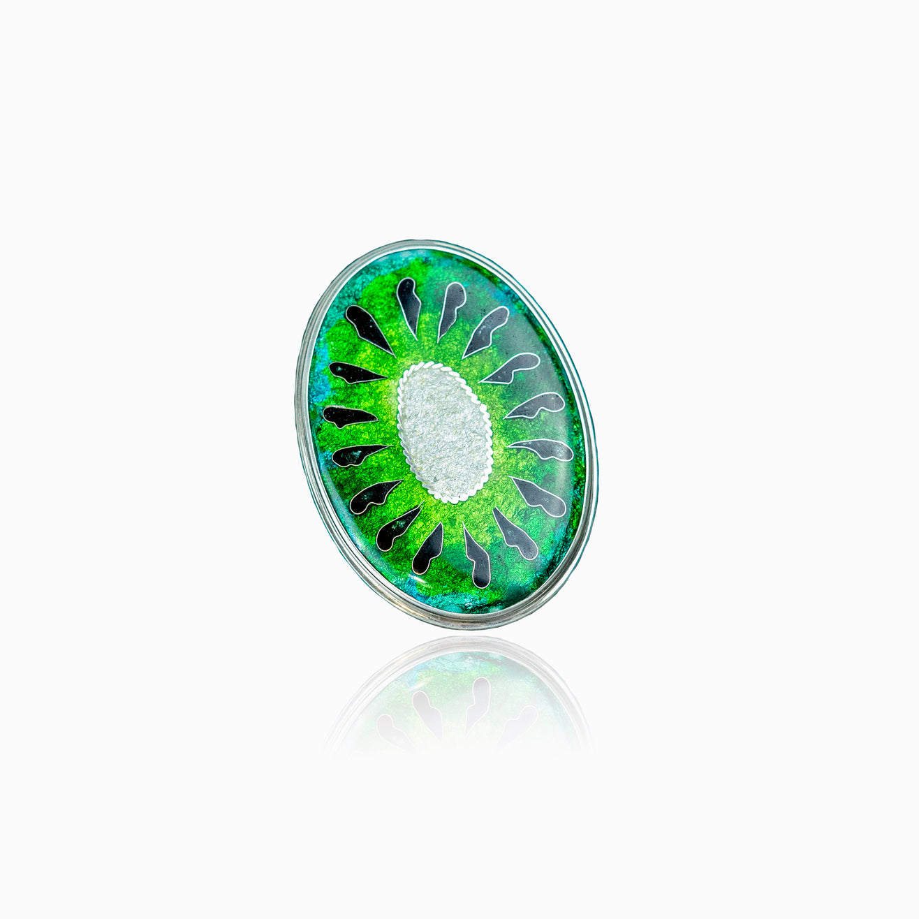 Kiwi Charm Ring